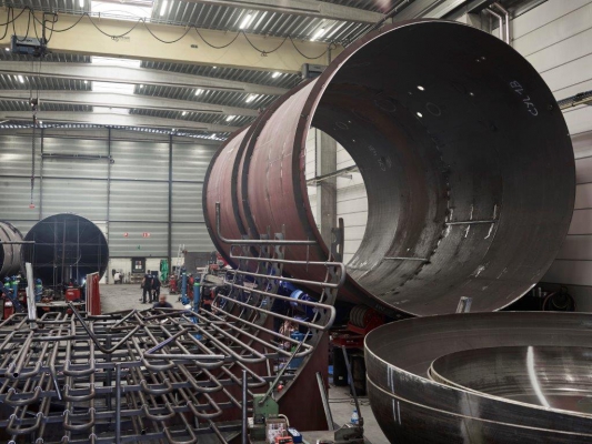 Drukvat diameter 6 meter met verwarmingsspiraal 