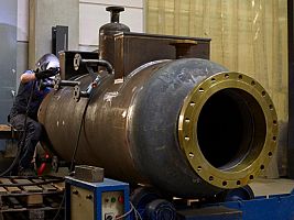 Pressure vessel in steel