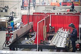 Welders in action