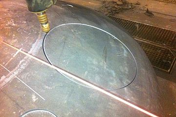 HD plasma cutting of dished head: Afbeelding 3