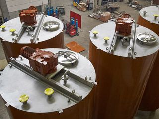 Chocoladetanks en -pompen